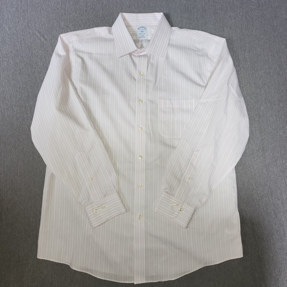 Brooks Brothers 16-32/33 Classic Striped Long Sleeve Shirt